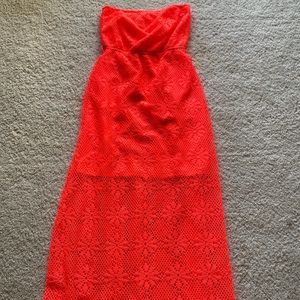Size Medium Neon Orange Dress